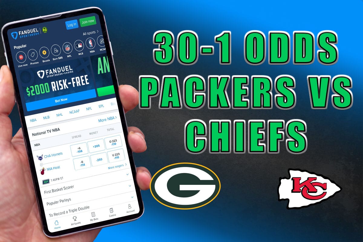FanDuel Sportsbook Offers Wild 301 Odds Boost on PackersChiefs