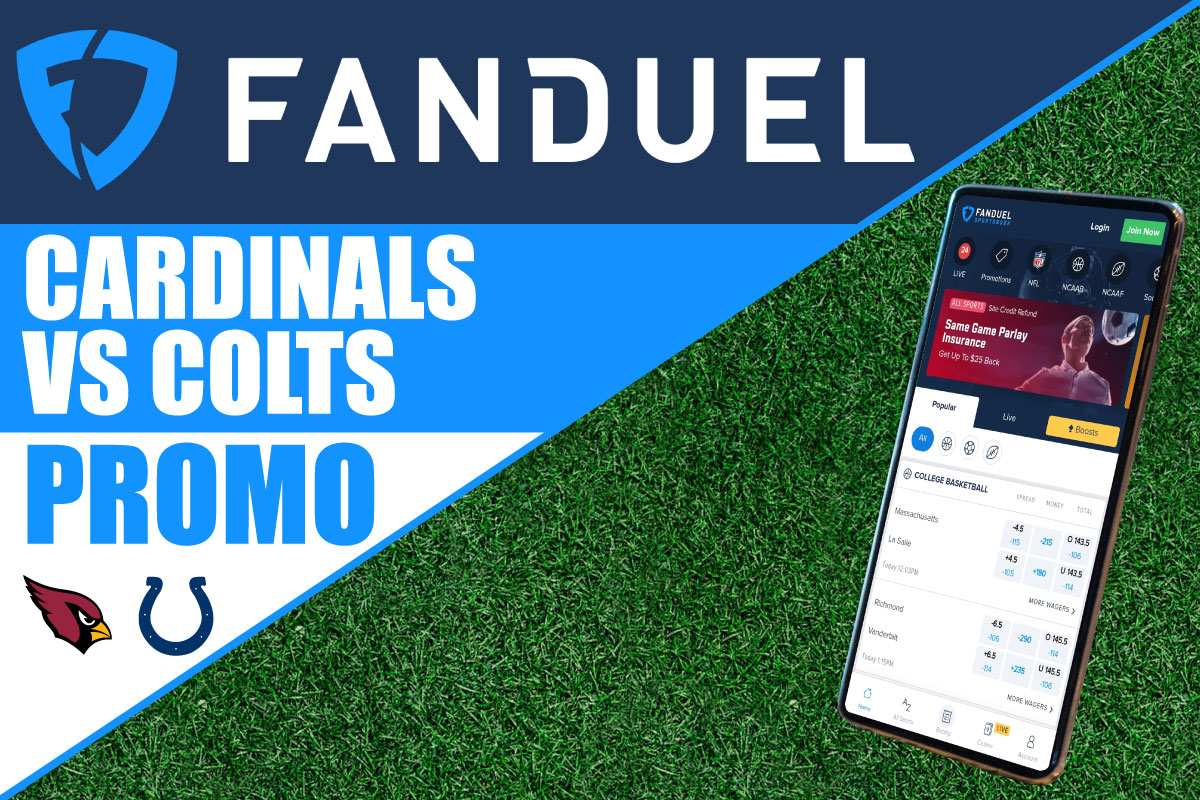 FanDuel Promo Has Absolute No-Brainer Odds for Colts-Cardinals