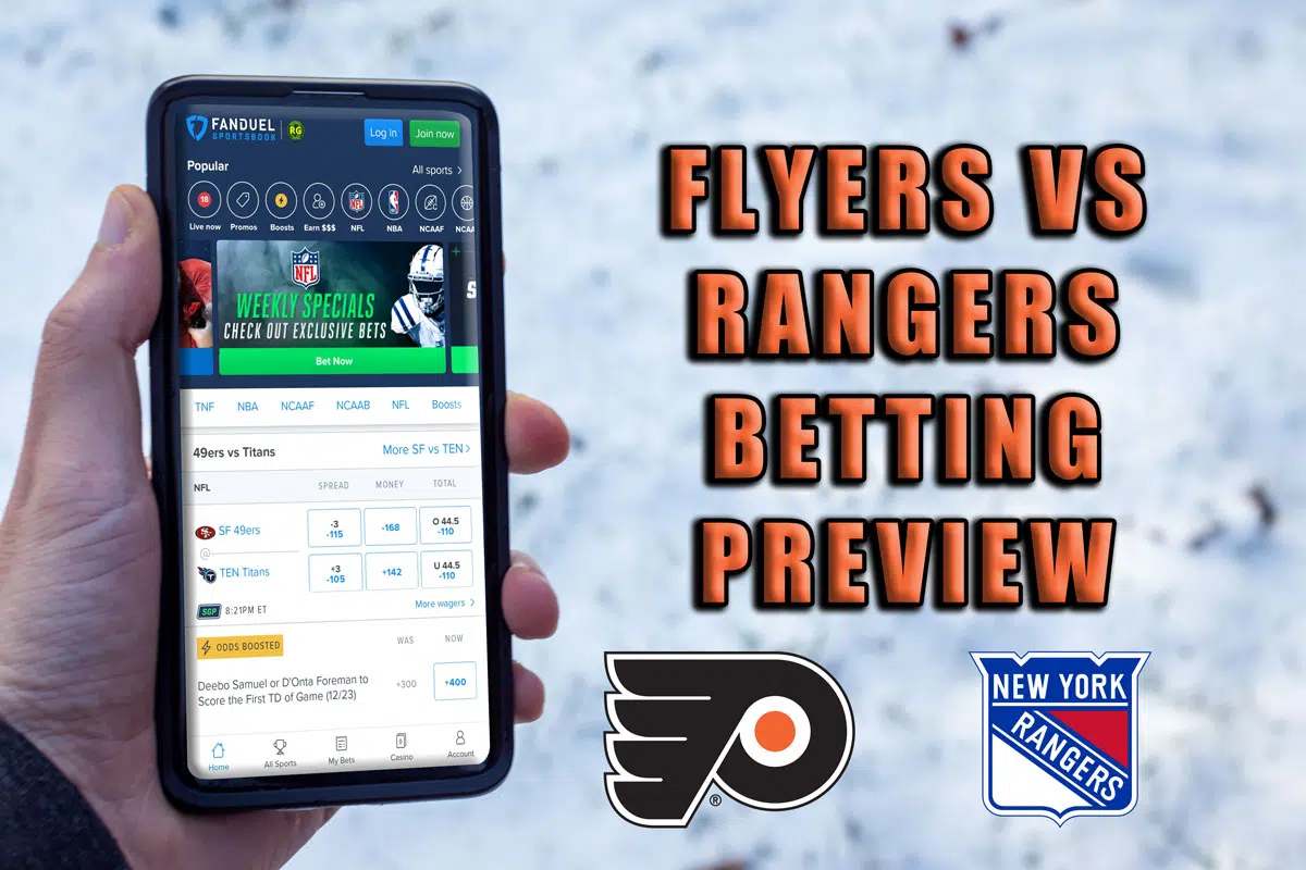 Flyers vs. Rangers betting