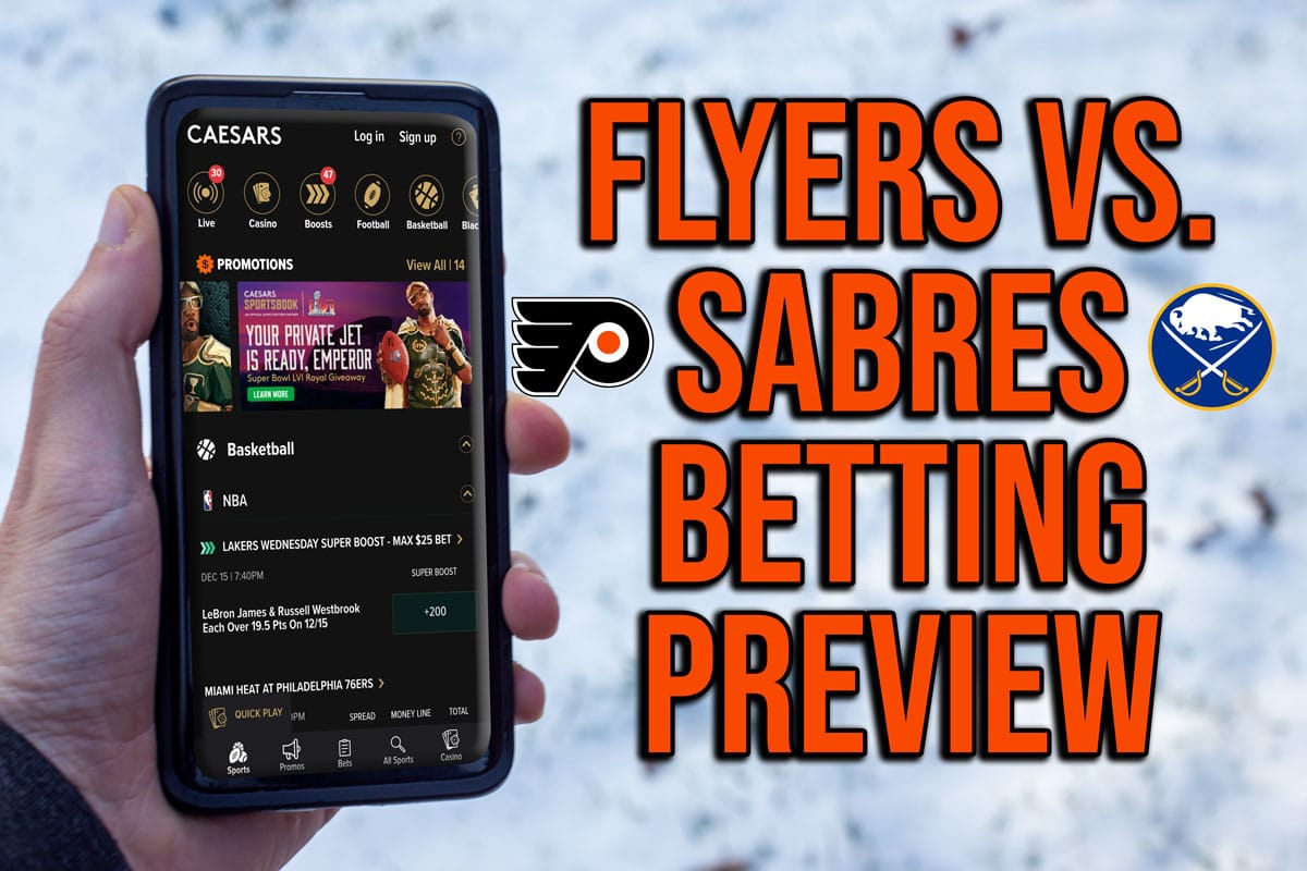 Flyers vs. Sabres Betting Odds, Pick, and Prediction (January 22, 2022)