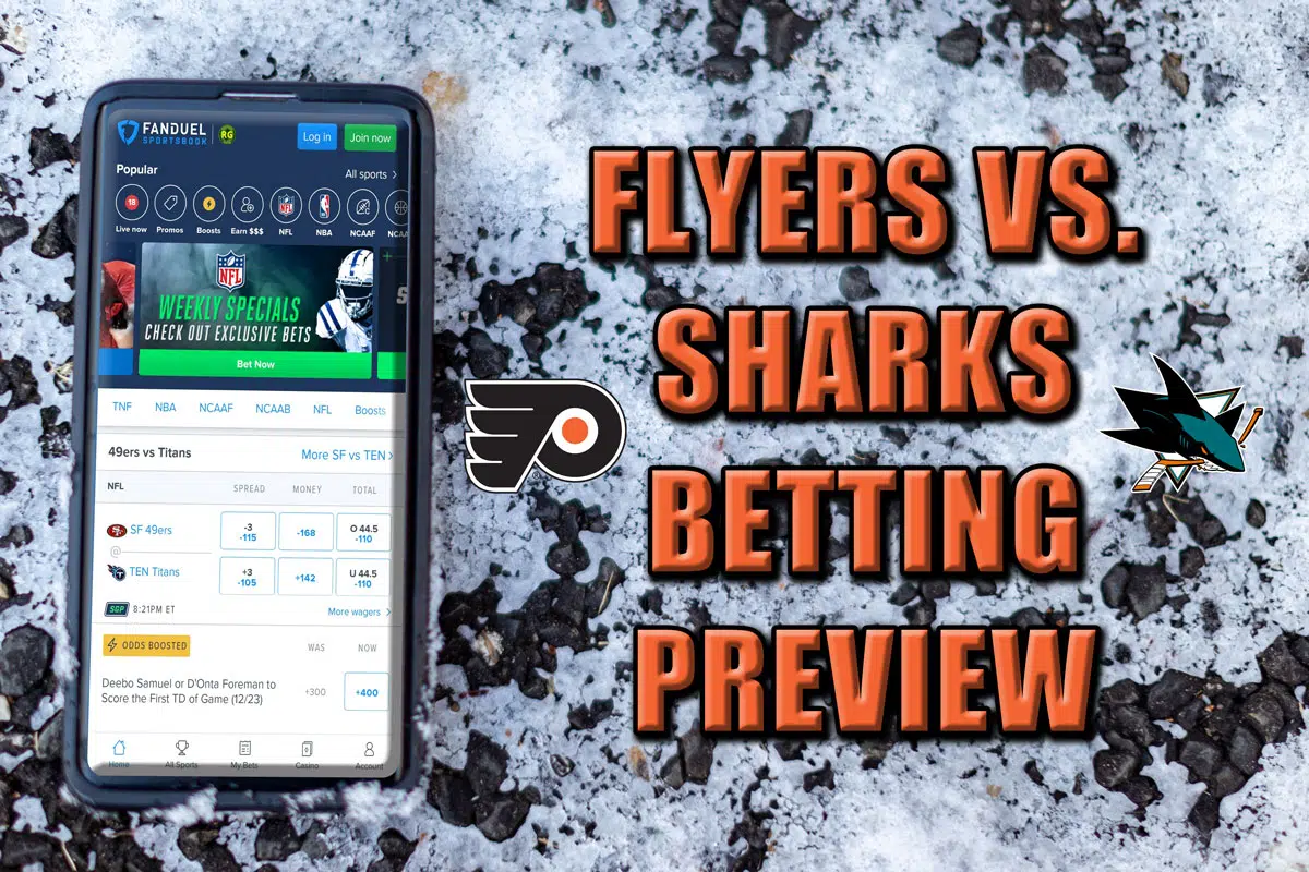 Flyers vs. Sharks Betting