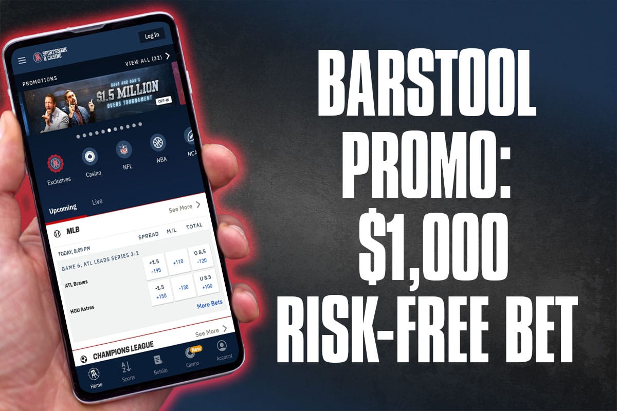 Barstool Sportsbook Promo Offers 1,000 RiskFree Bet This Week