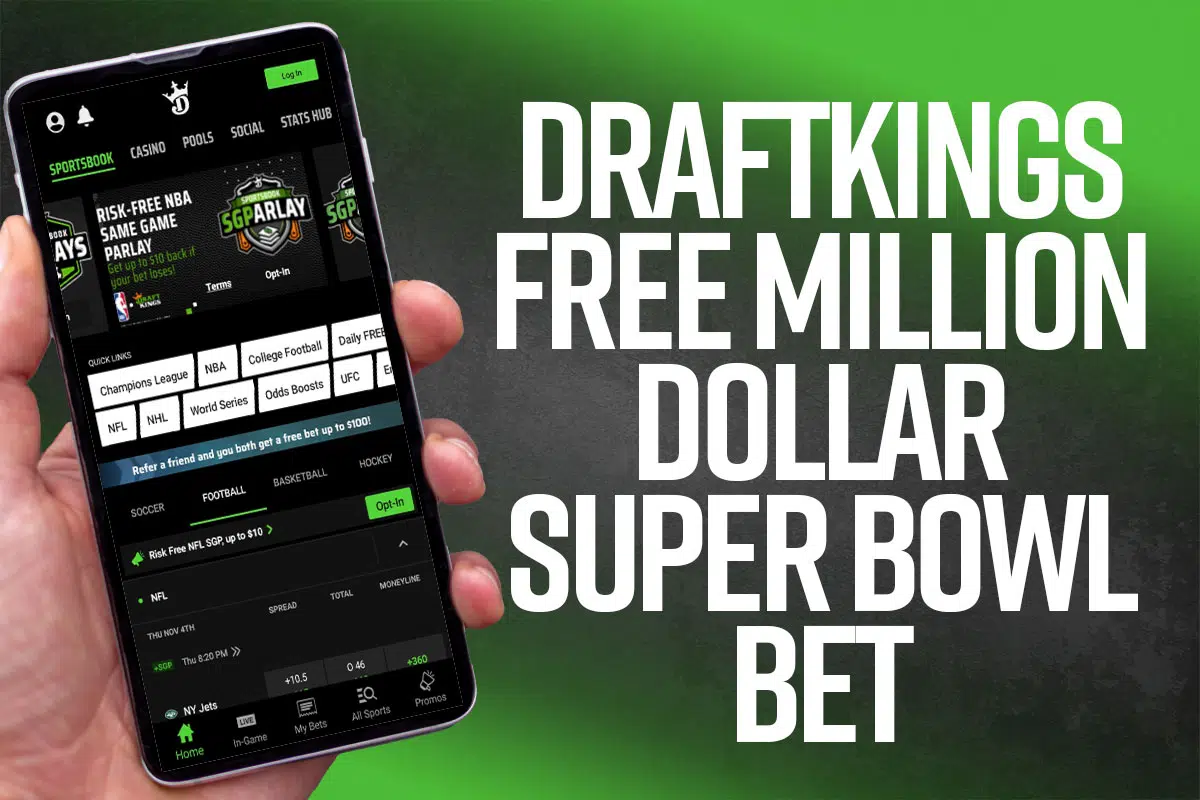 draftkings free $1 million super bowl bet