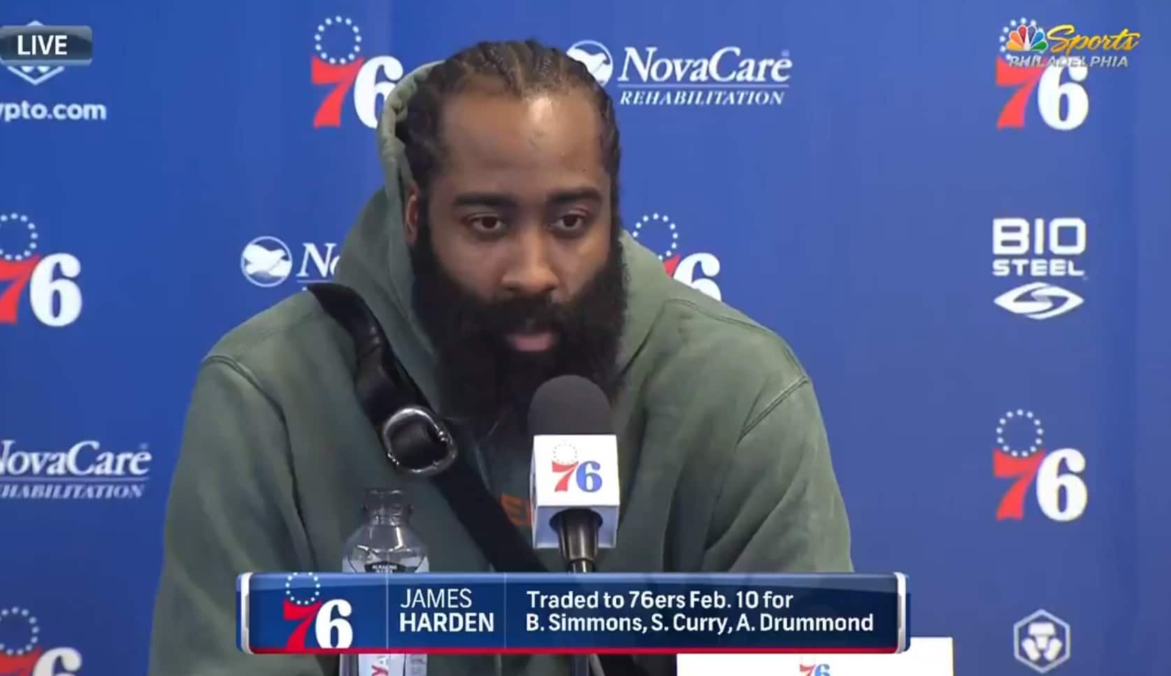 “Philly Was My First Choice” – James Harden at Introductory Press Conference