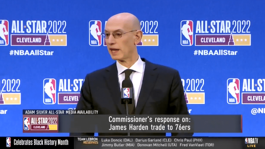 Adam Silver Says There is no James Harden Tampering Investigation with the 76ers, “Right Now”