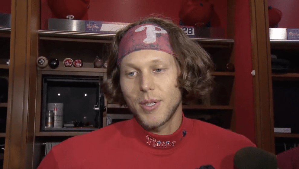 Alec Bohm didnt hesitate when asked who had better hair between