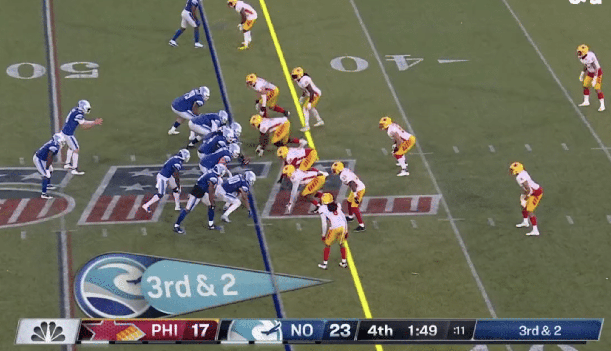A Philadelphia Stars Defensive Lineman with the Last Name “Barnett” Committed a Backbreaking Third Down Penalty
