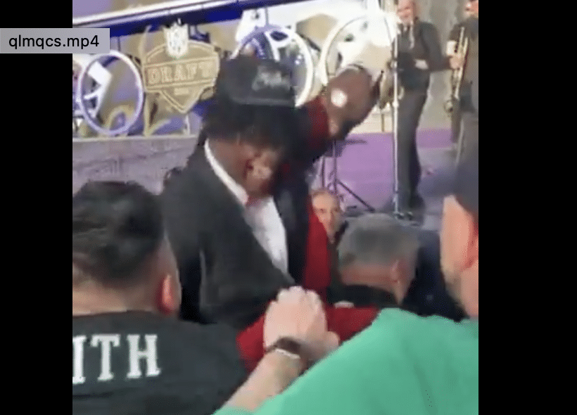 Eagles Fans Held Up Surprisingly Well Moshing With Jordan Davis