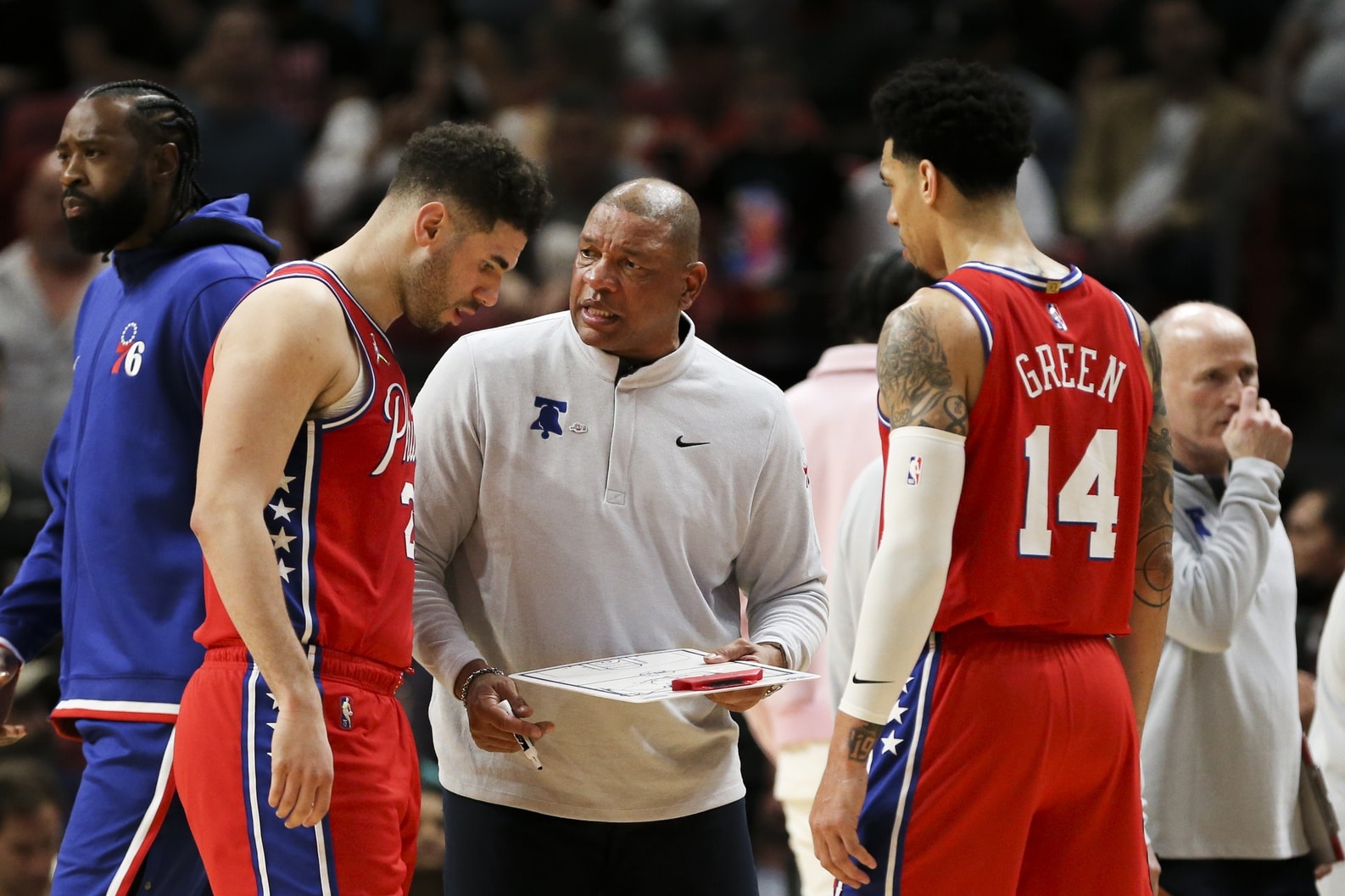 Danny Green and Georges Niang Talk About Matisse Thybulle’s Vaccine Situation, Paul Reed, and Ben Simmons