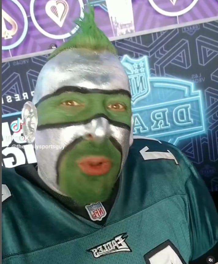 philadelphia eagles face paint
