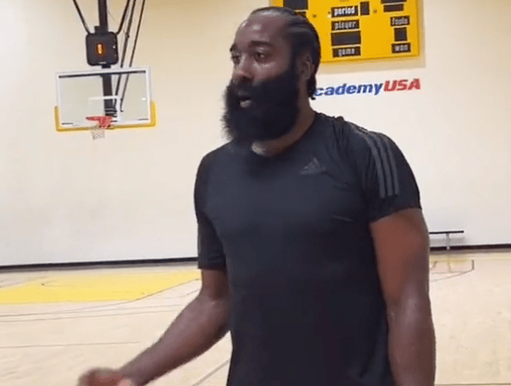 James Harden Somewhat Incredulous as Sam Cassell Describes Shooting Drill