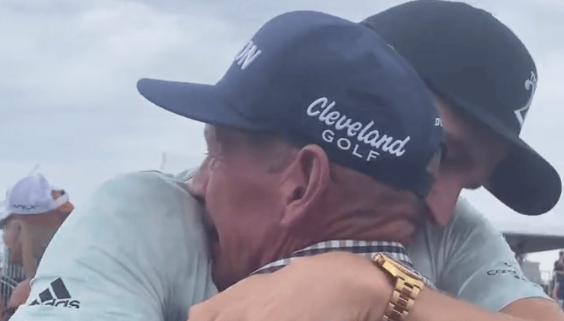 Video of Temple Alum Brandon Matthews Celebrating PGA Tour Card Win with His Dad Will Warm Your Cold, Dead Heart