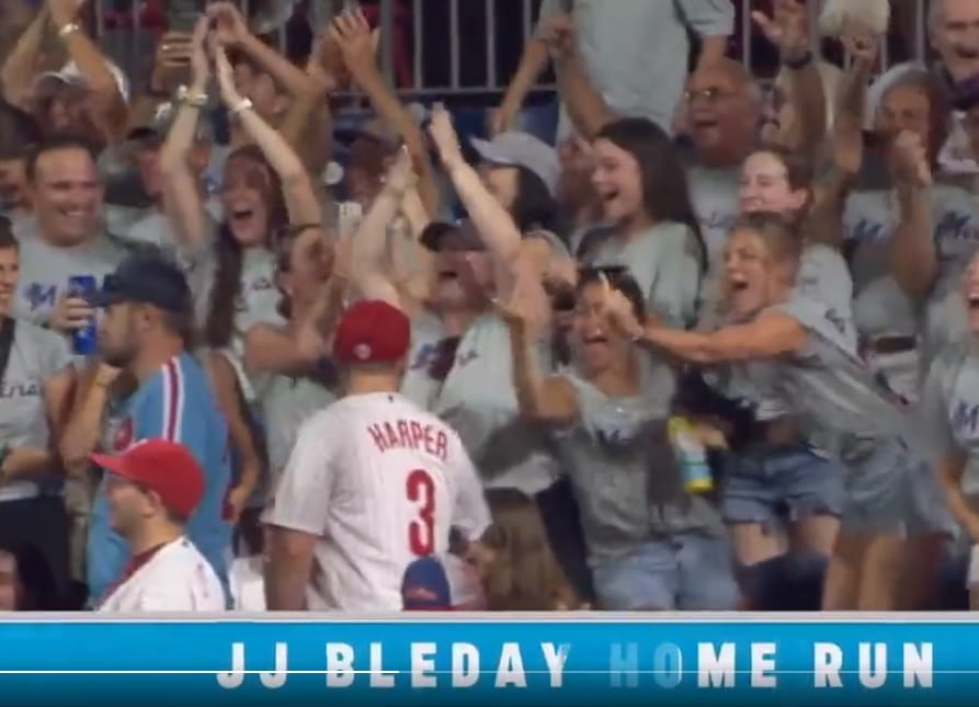 JJ Bleday's Family Had a Good Time at Citizens Bank Park