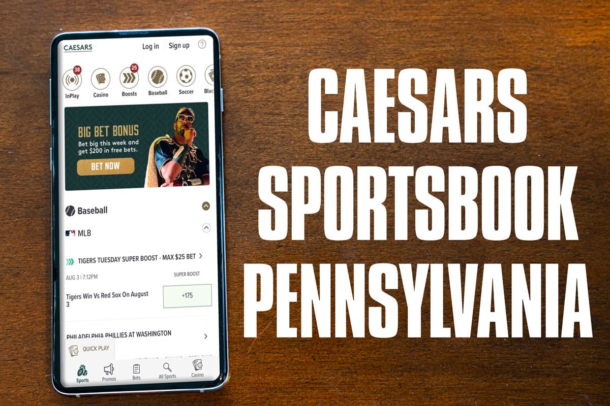 Caesars Sportsbook PA Promo Code Go AllIn on NFL Sunday with 1,250 First Bet Crossing Broad