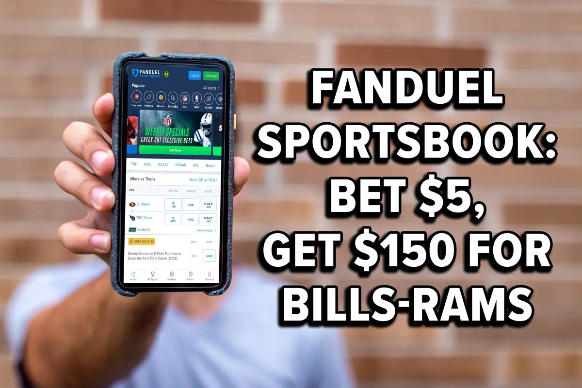FanDuel Sportsbook bet 5, get 150 for BillsRams, Any NFL Game