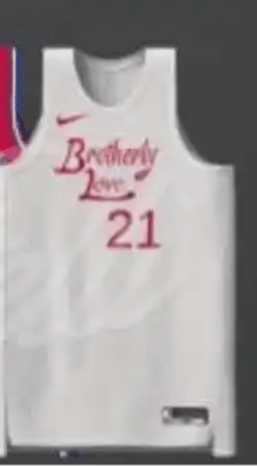 Sixers 'leak' updated Statement edition jersey, featuring an improved word  mark