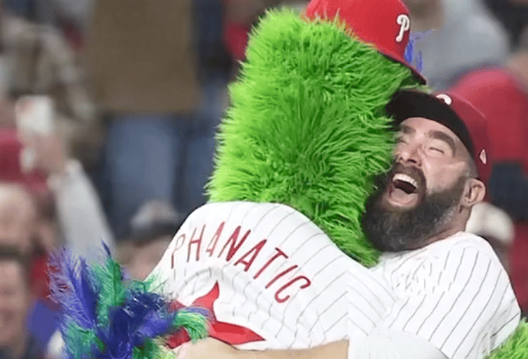 Jason Kelce Breaks Down Chugging Beers with the Phanatic