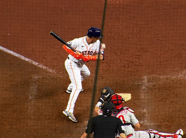 Aledmys Diaz Doesn't Think He Leaned into the Pitch - Crossing Broad