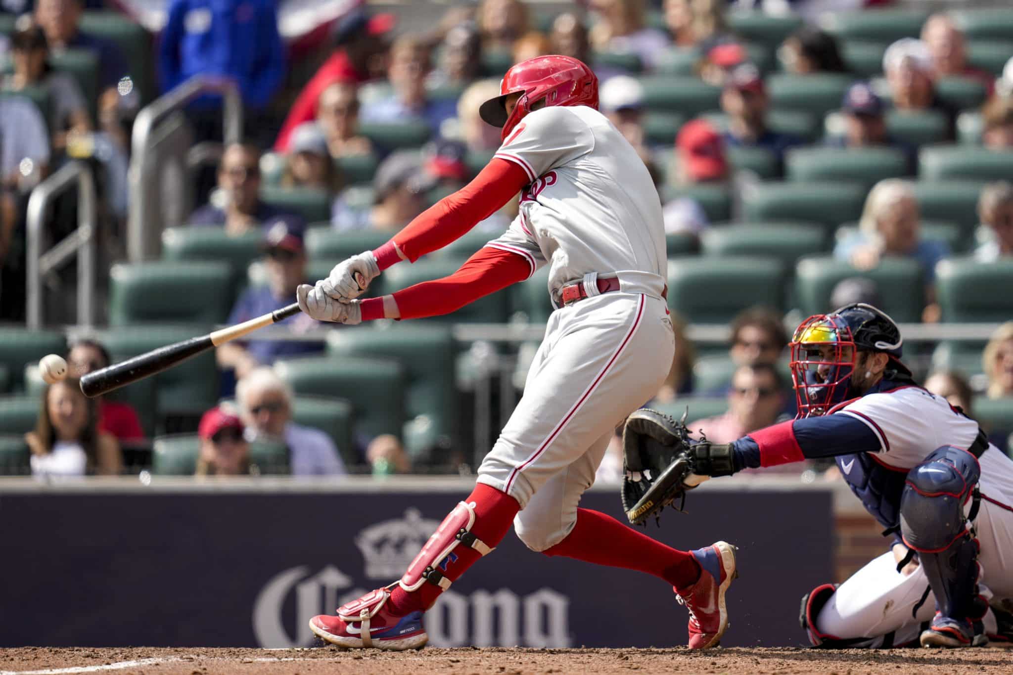 Looks Like MLB: The Show is Adding Rhys Hoskins' Bat Spike as a Home Run  Celebration - Crossing Broad