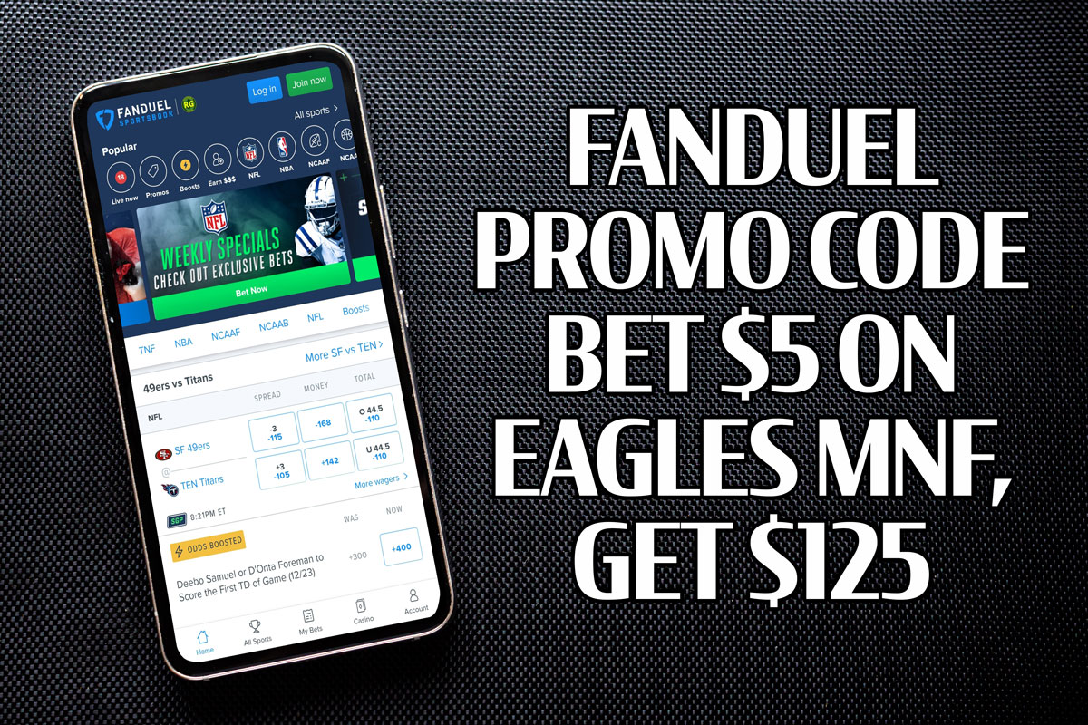 FanDuel Promo Code: Bet $5 on Eagles-Commanders MNF, Get $125 No Matter What