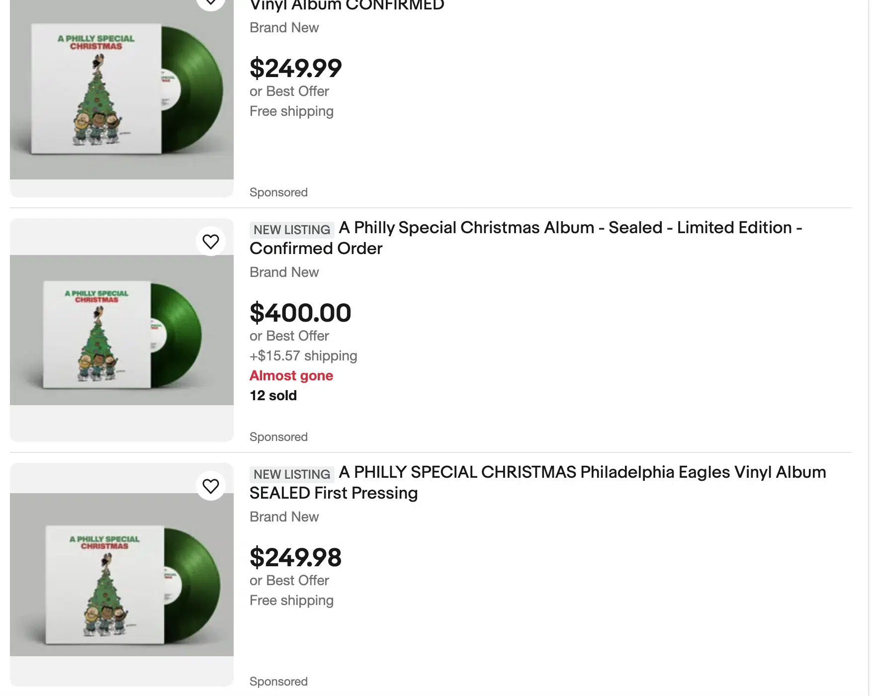 philadelphia eagles christmas album where to buy