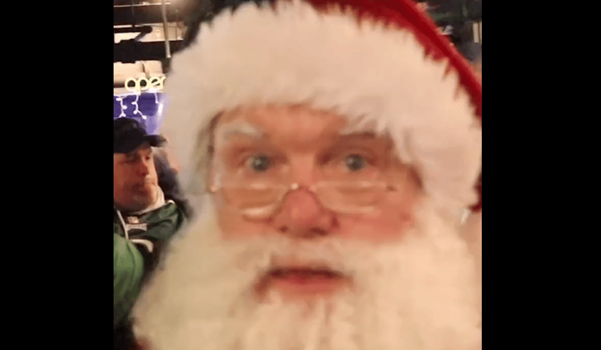 Santa Claus Forgives Eagles Fans for Throwing Snowballs
