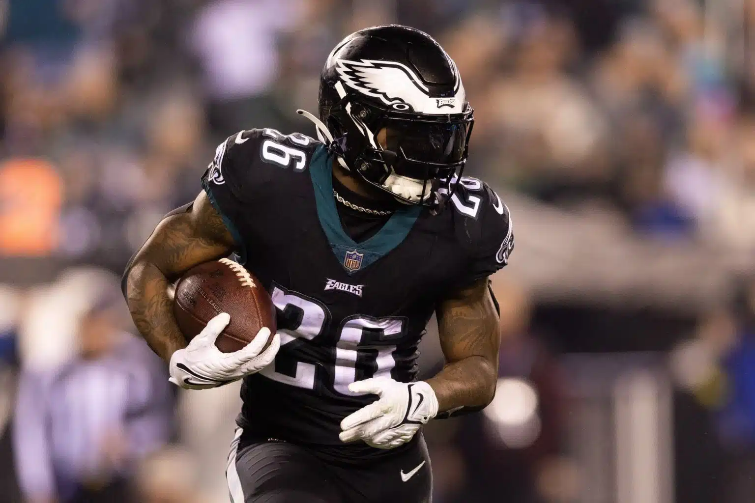 Eagles Running back Miles Sanders