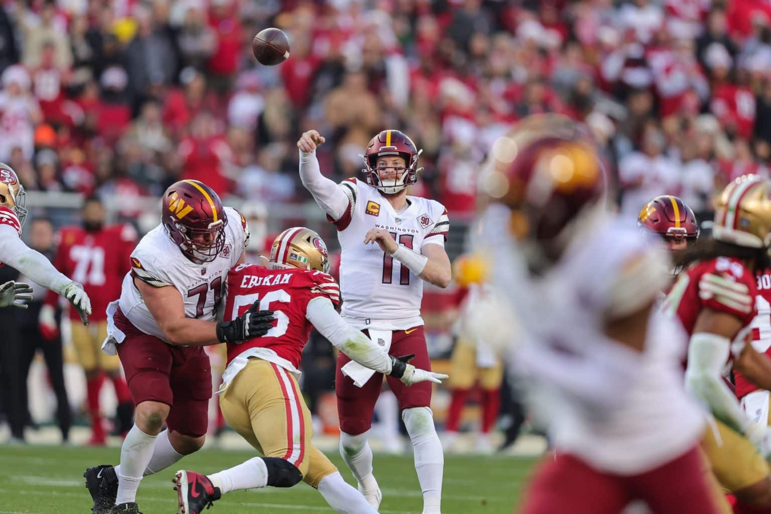 Carson wentz reclaims commies starting job crossing broad