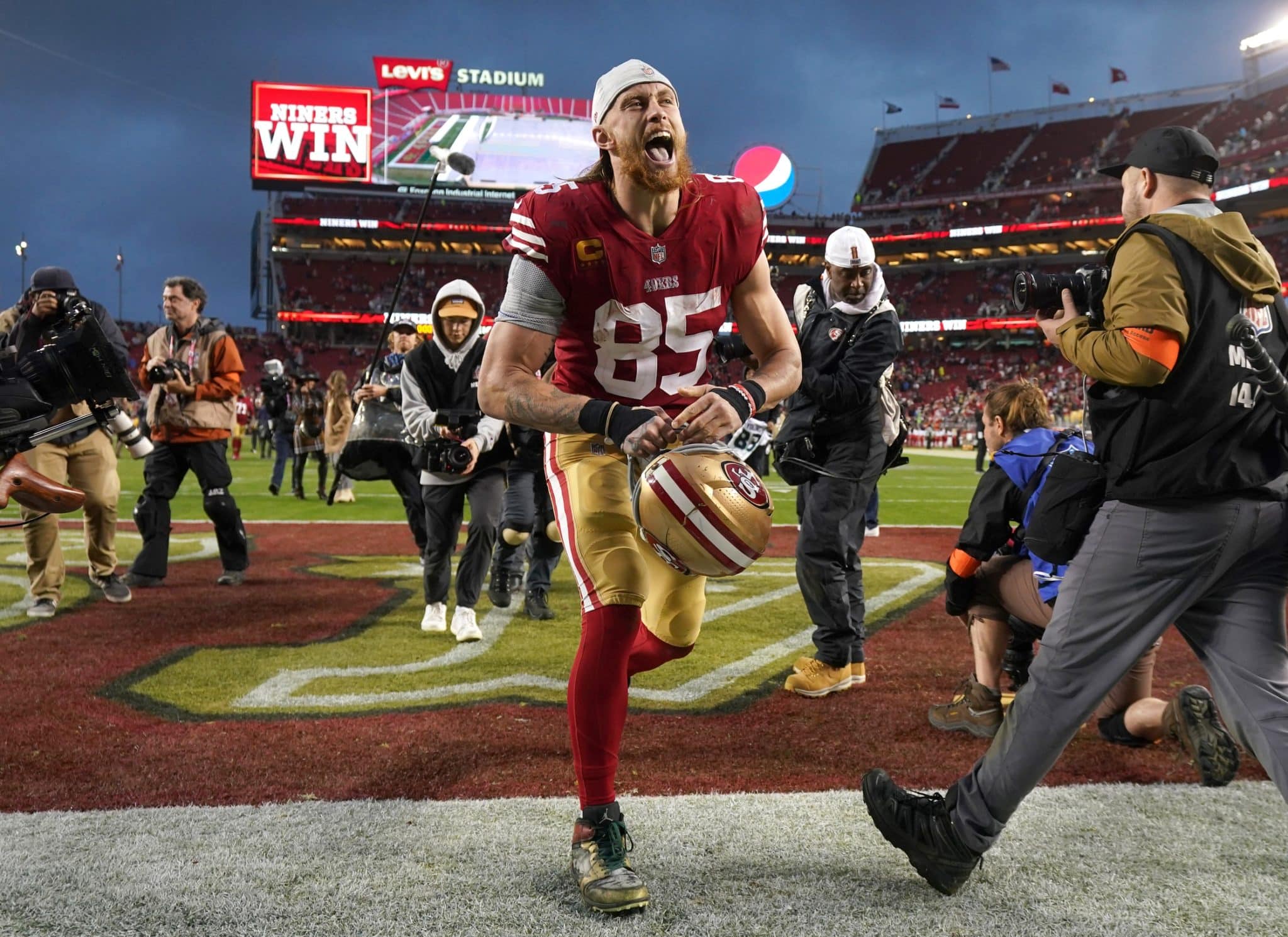 Meteorologist George Kittle Predicts a “Cold and Violent” NFC Championship Game