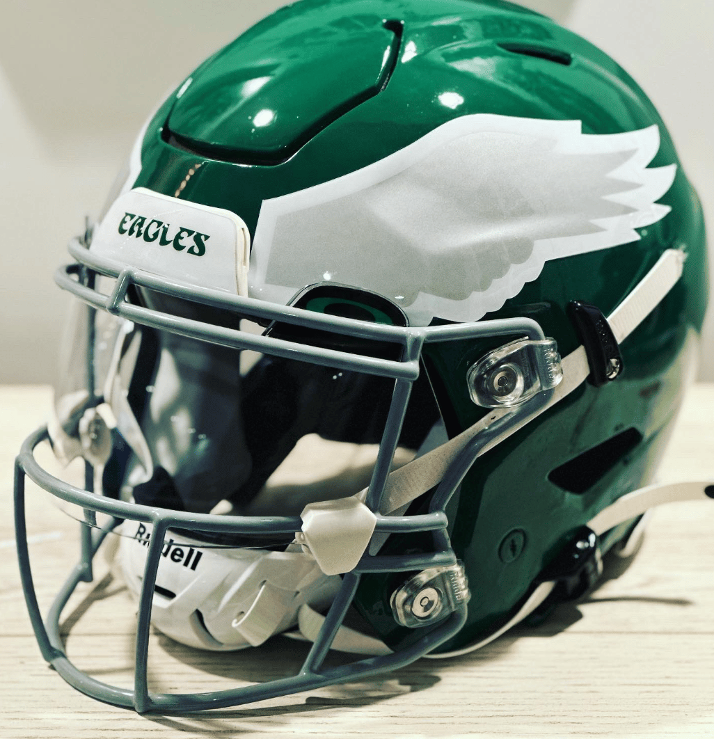 Is this what the Eagles' Kelly Green Helmets Will Look Like in