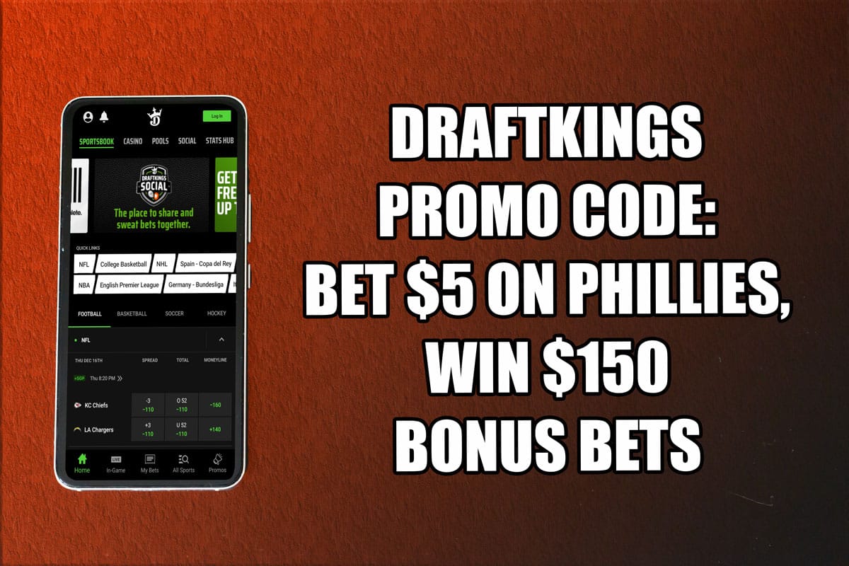 DraftKings Promo Code: Bet $5 on Phillies, Win $150 Bonus Bets