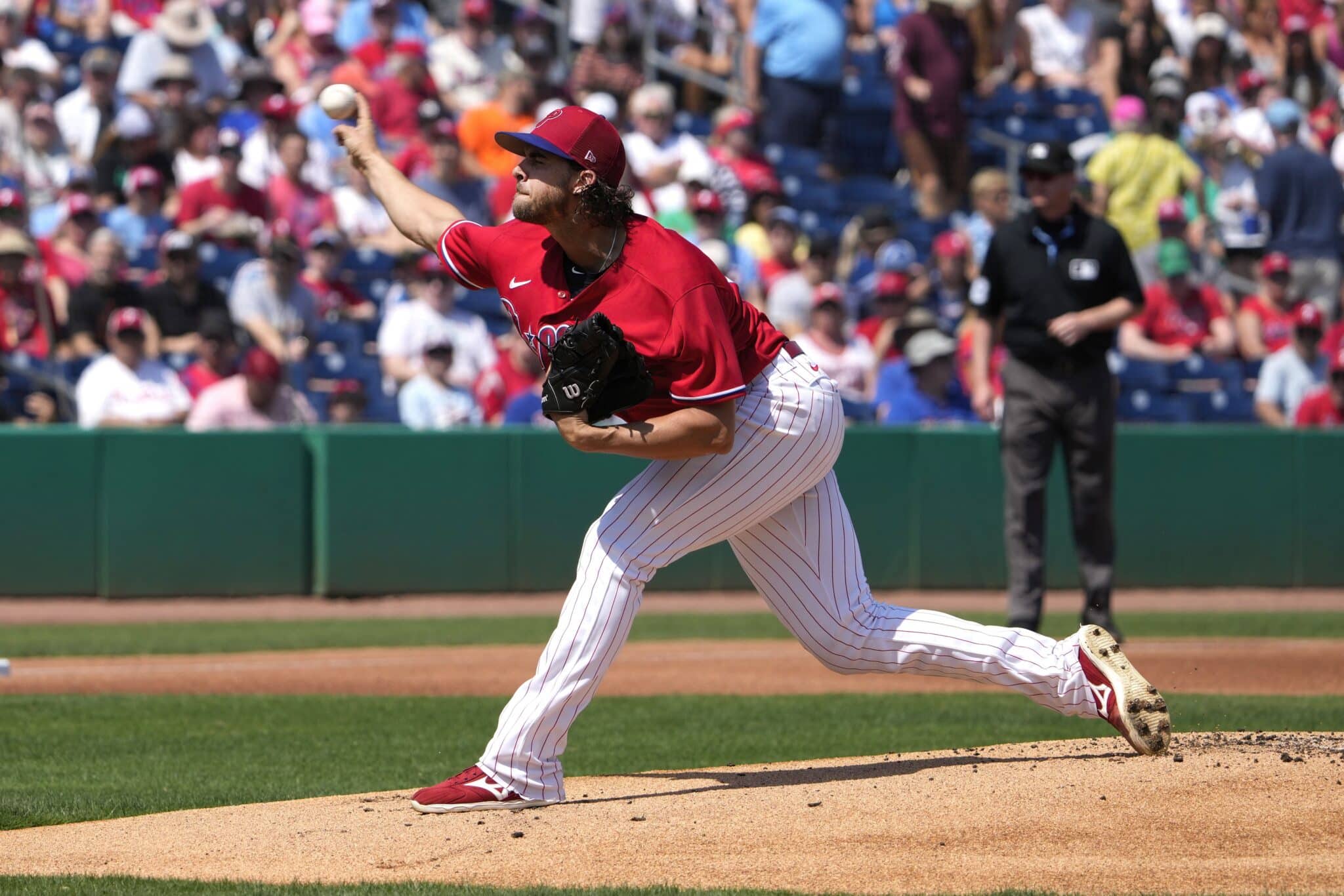 Aaron Nola’s Rough Spring Outing has him Looking for Pitch Clock Reps