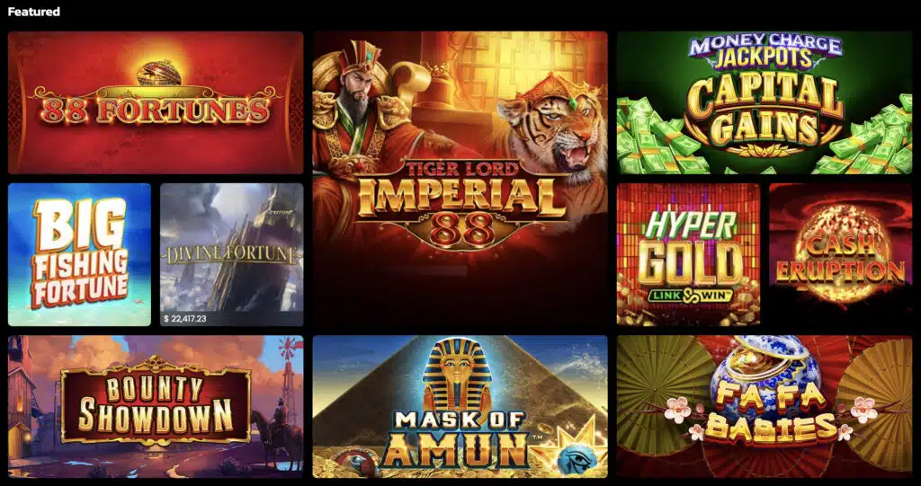 BetMGM Online Casino Featured Slot Games