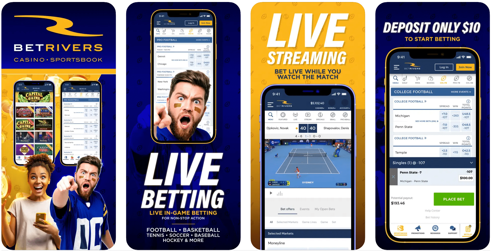 BetRivers Casino, App Store Screenshot