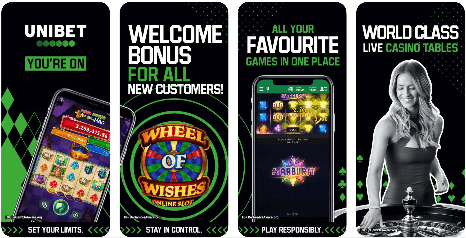 Unibet Casino, App Store Screenshot