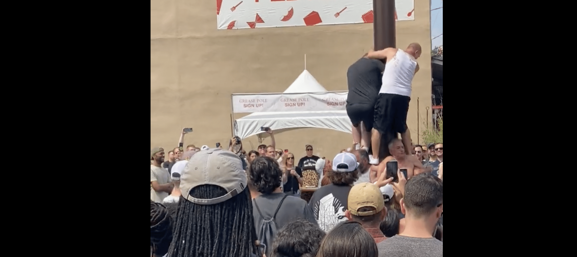 I Was Part of the Worst Attempt in Italian Market Festival Greased Pole History