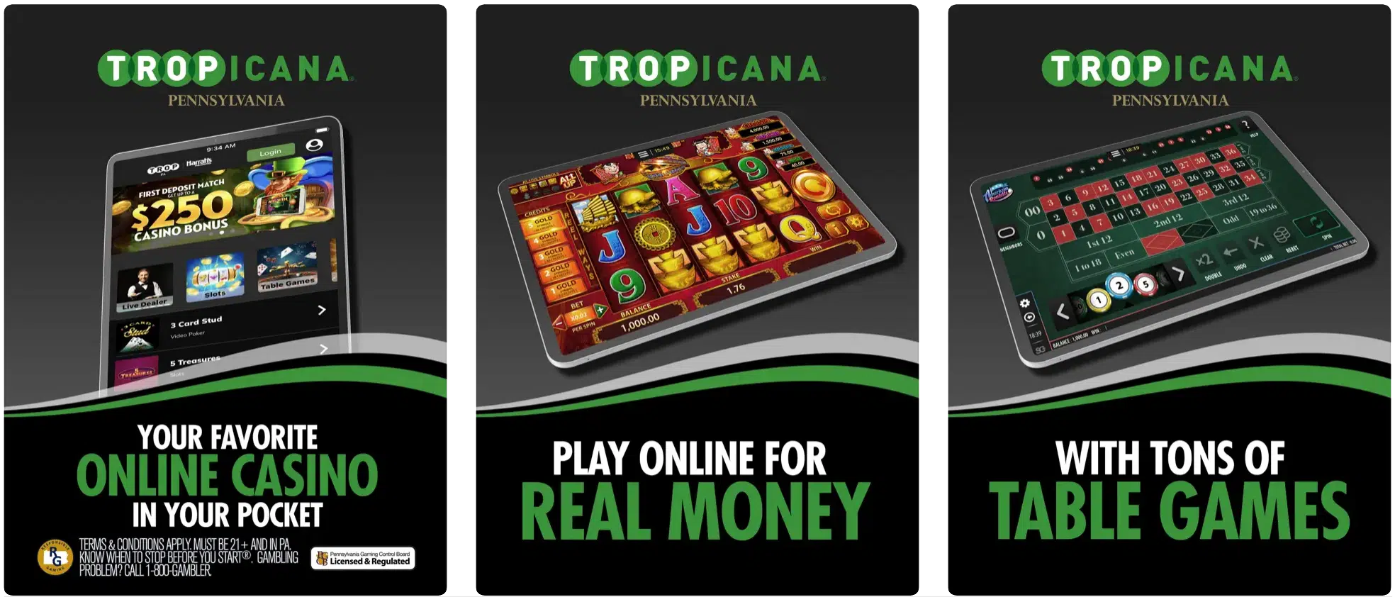 Tropicana Casino PA, App Store Screenshot