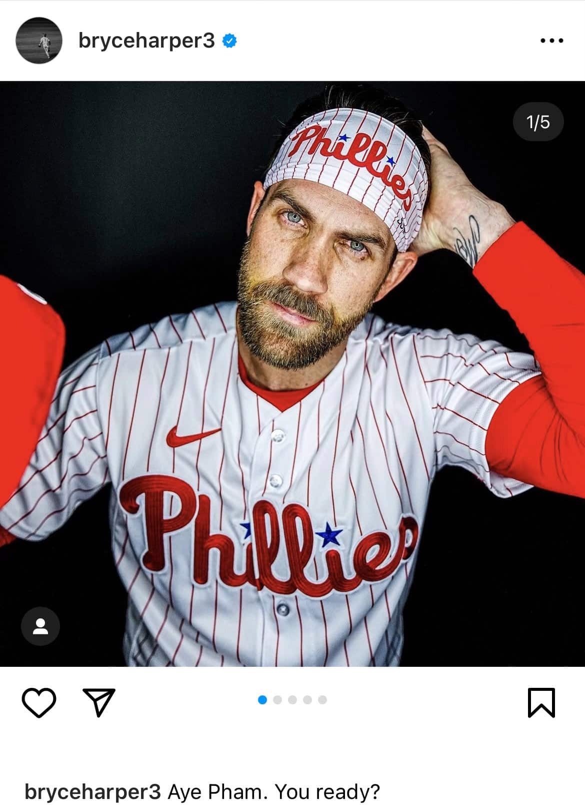 Bryce Harper Posts An Instagram That Seems Like He'll Be Returning