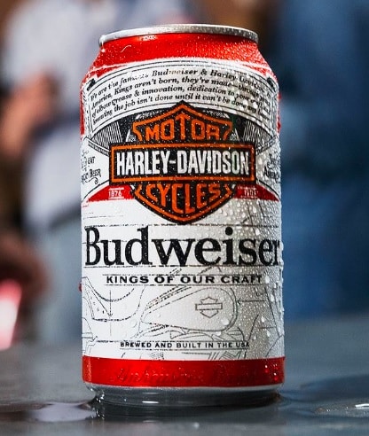 Budweiser Pivoting from Woke Cans to Camo and Harley Davidson