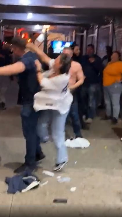 Yankees Fans Celebrate Big Win by Pummeling Each Other