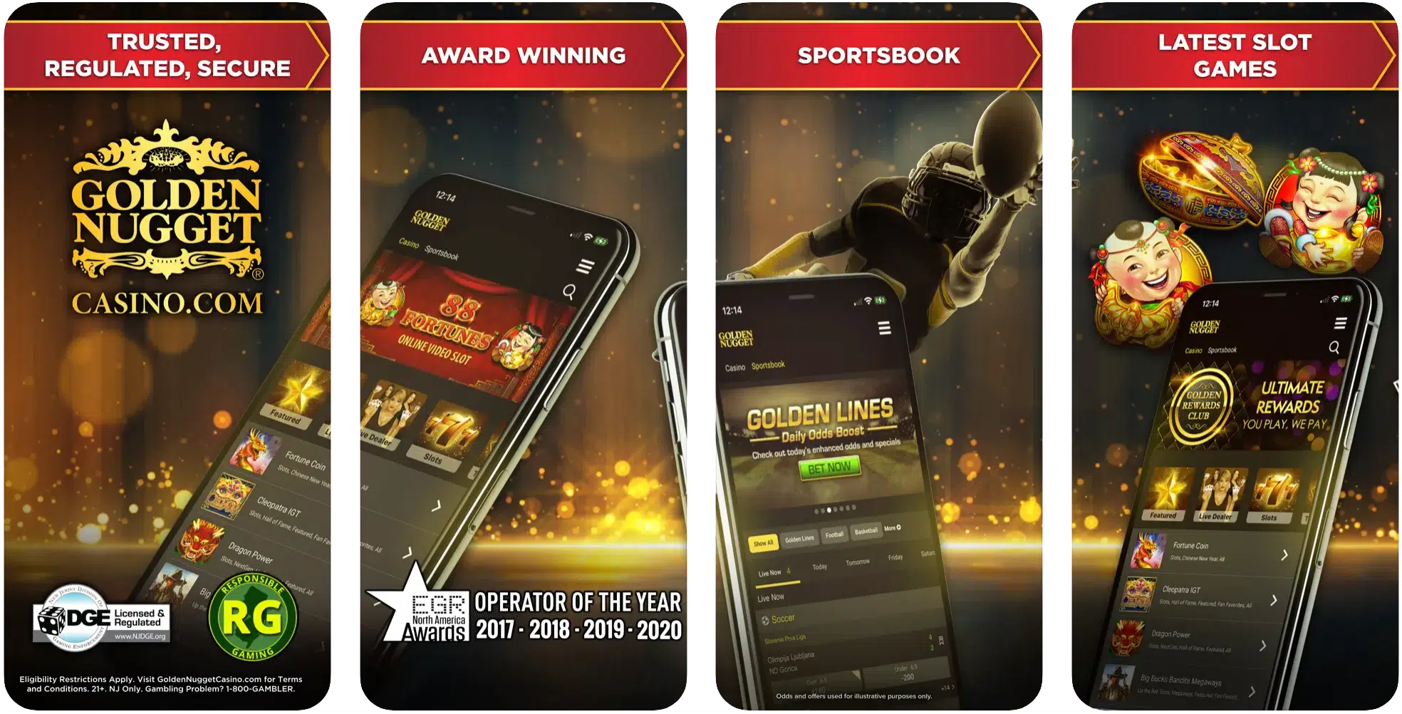 Golden Nugget Online Casino, App Store Screenshot
