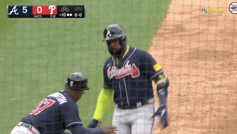 Larry Andersen Unhappy With Marcell Ozuna's Hand Dance After Home Run -  Crossing Broad