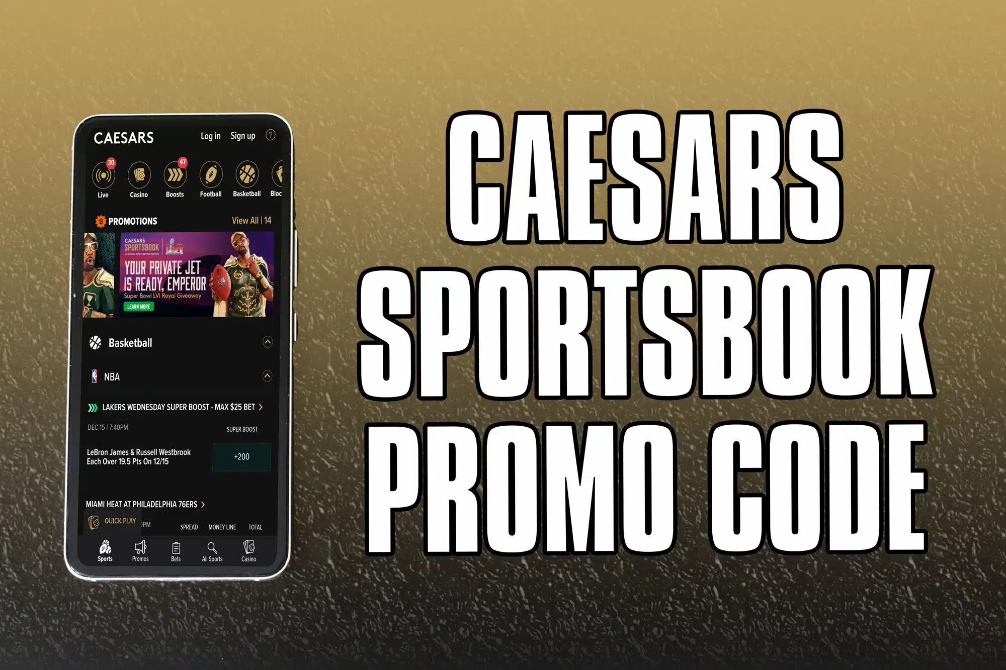 caesars sportsbook promo code