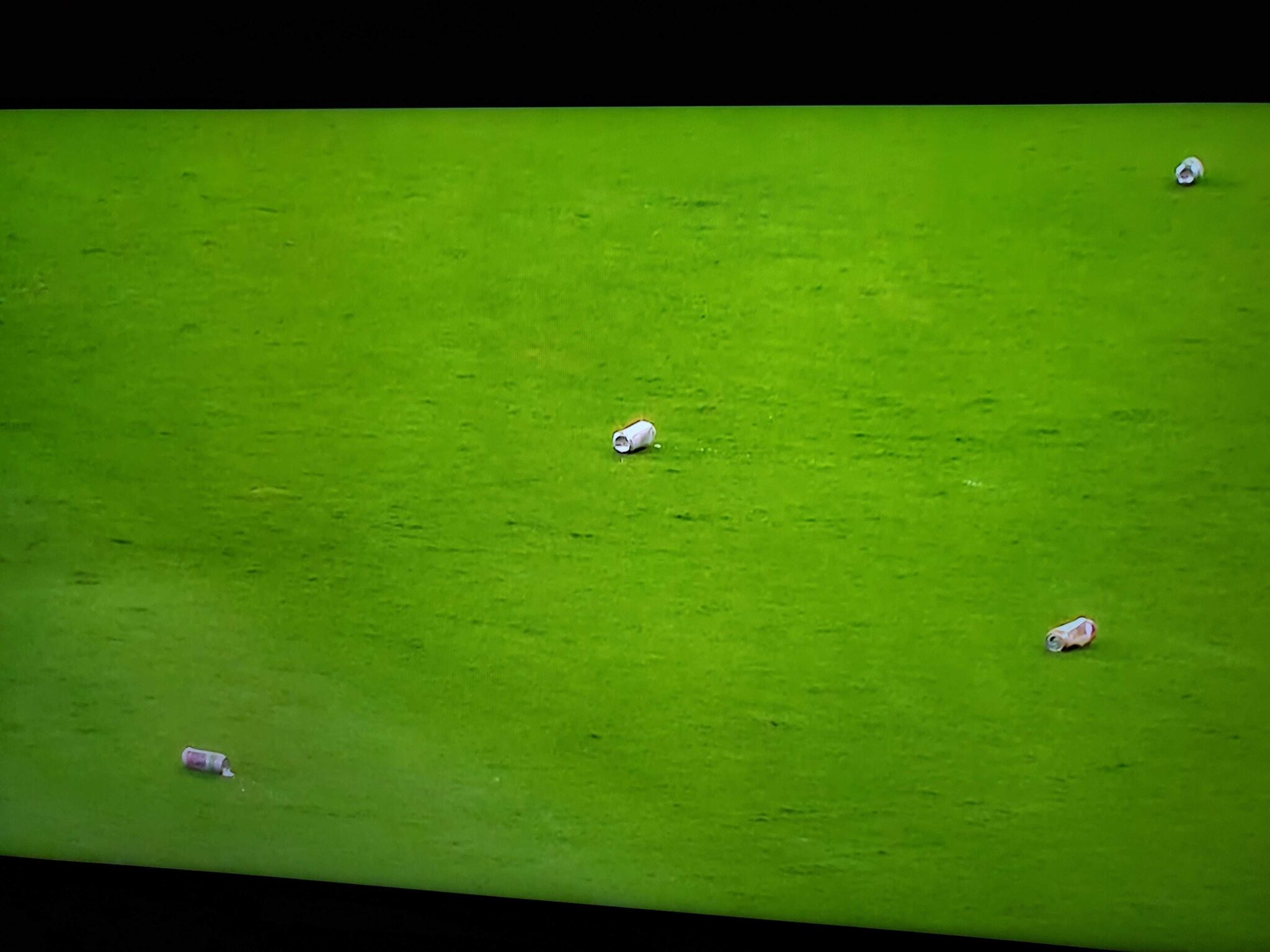 Braves Fans Wake Up in Time to Throw Trash on Field Crossing Broad