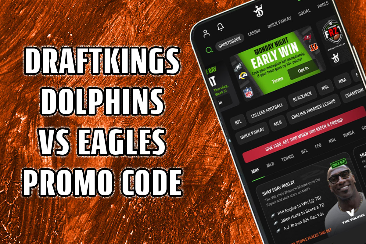 DraftKings Dolphins-Eagles promo code