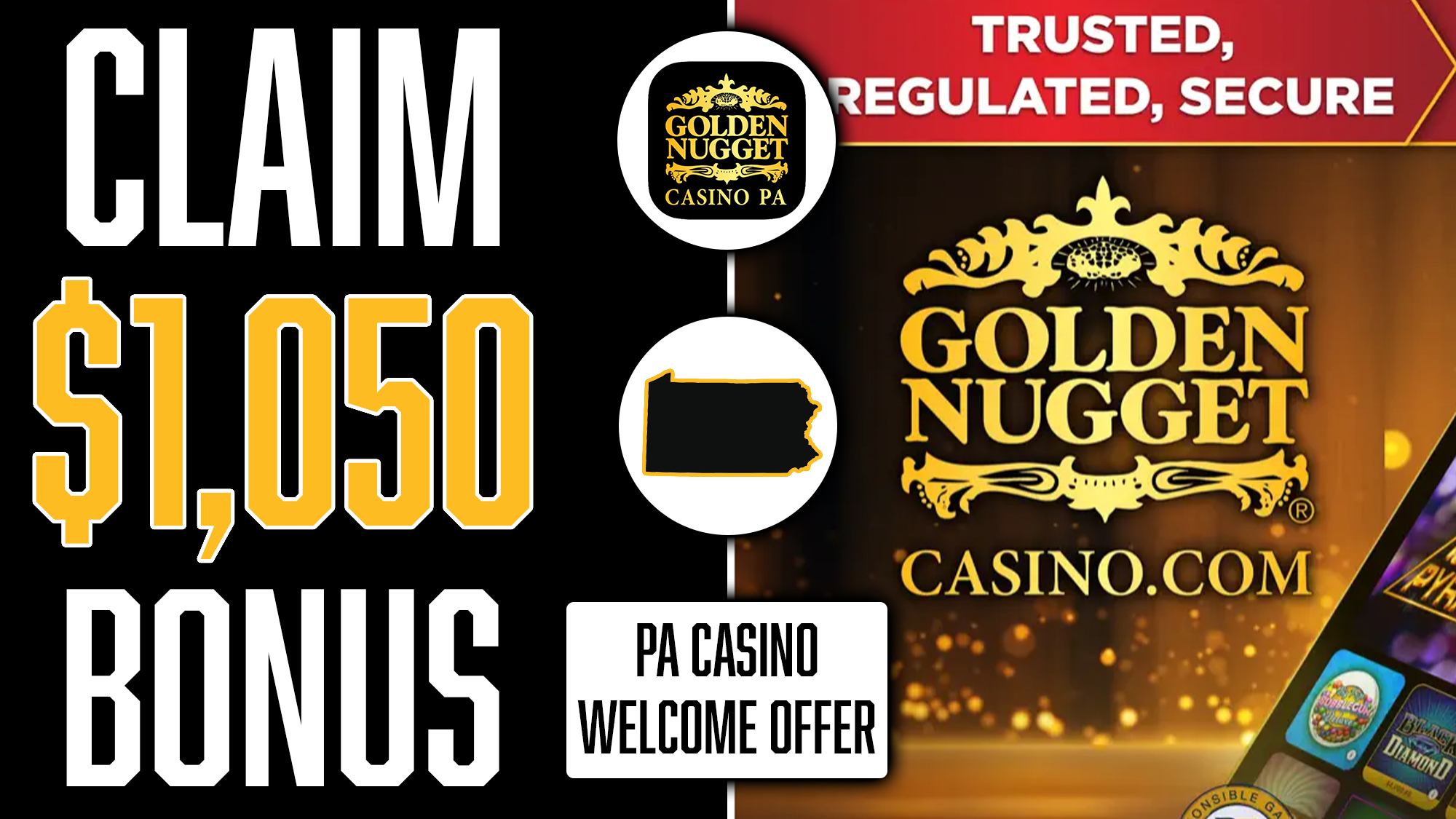 Golden Nugget PA Online Casino Promo Code: Claim $1,050 Bonus