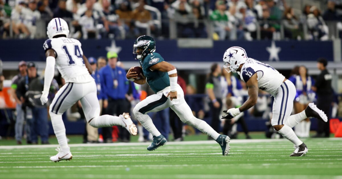Jalen Hurts has the NFL's 4thMost Turnovers Crossing Broad