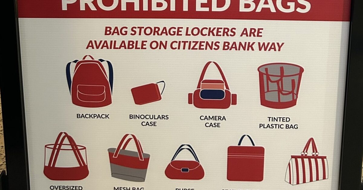 Phillies Have a New Bag Policy Crossing Broad