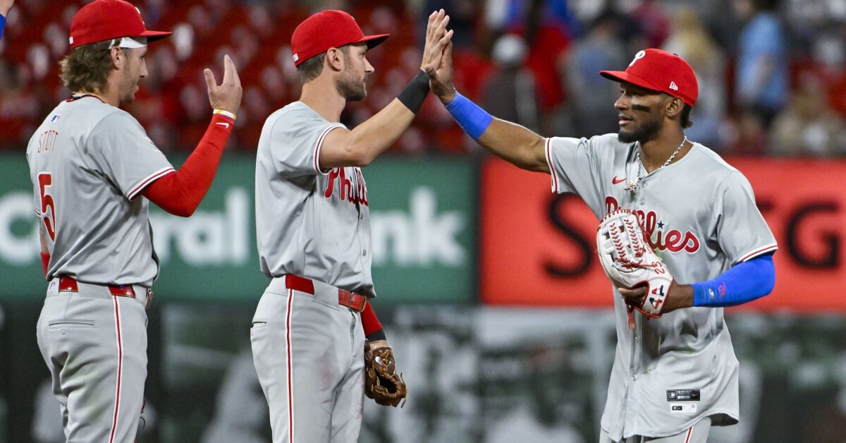 Johan Rojas has a Better Batting Average and Slugging Percentage than