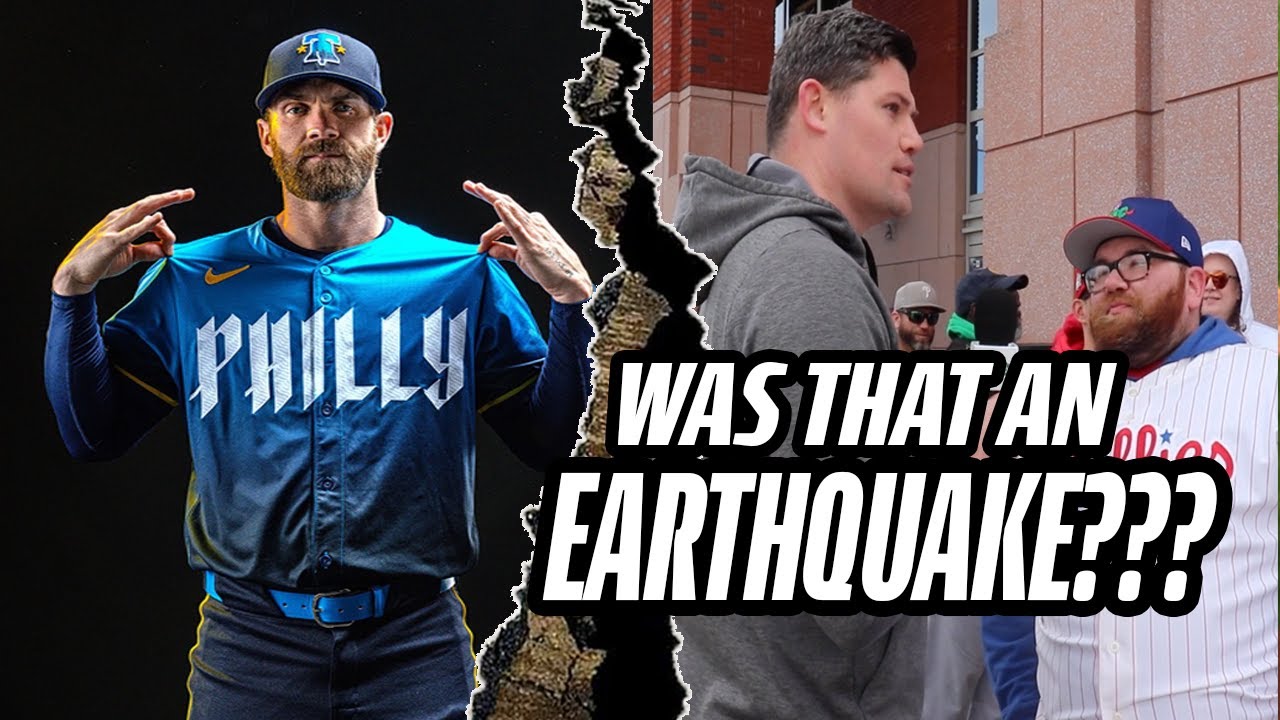 There Was An EARTHQUAKE During the Phillies City Connect Jersey Reveal